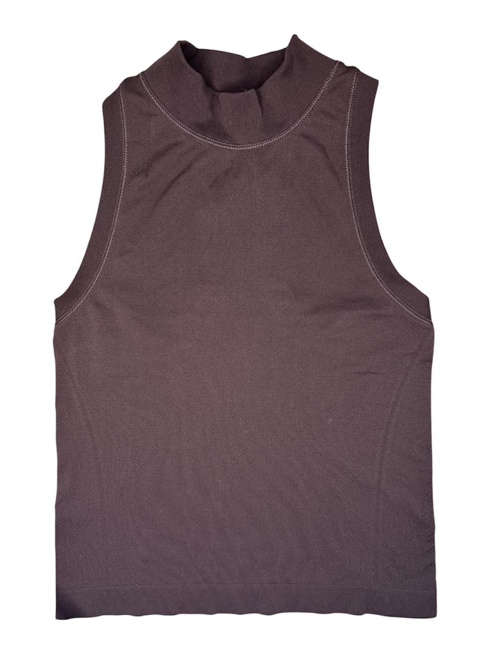 Athleta Seamless Racerback High Neck Tank in Brown | Size XXS